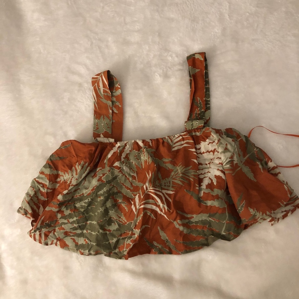 Zara  Brown Crop Top, S | Summer!